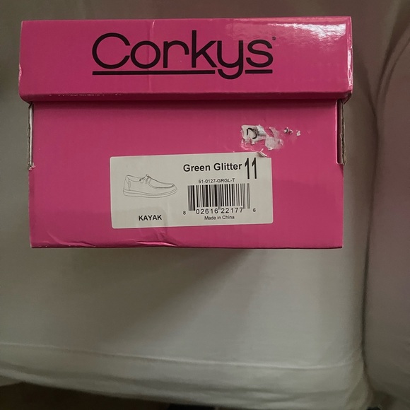 Corkys Green Glitter Shoes - Picture 6 of 6